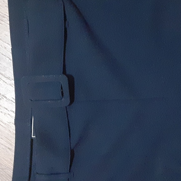 Navy High Waist Shorts - Picture 2 of 8